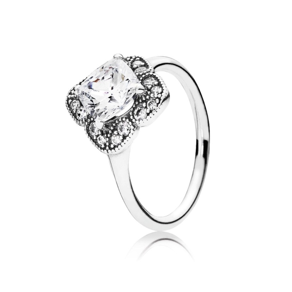 PANDORA FLORAL FANCY RING GUC🌟